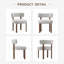 Chaise d'appoint rembourrée en bois massif-1161282161
