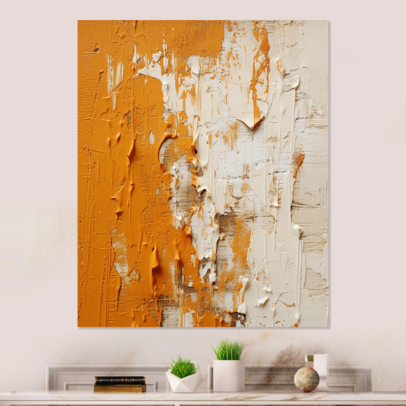 «Sunset Reverie Collage II», art mural abstrait en métal, H 32 po x l 16 po x P 1 po