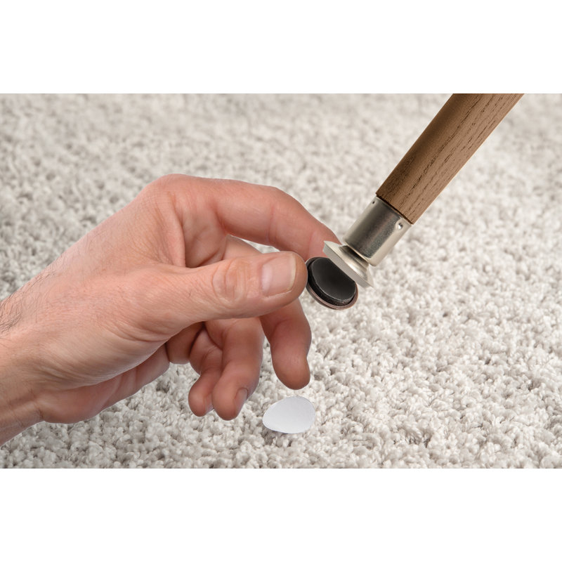 Beige Self-Stick Square Protective Furniture Pads, 2-1/2"