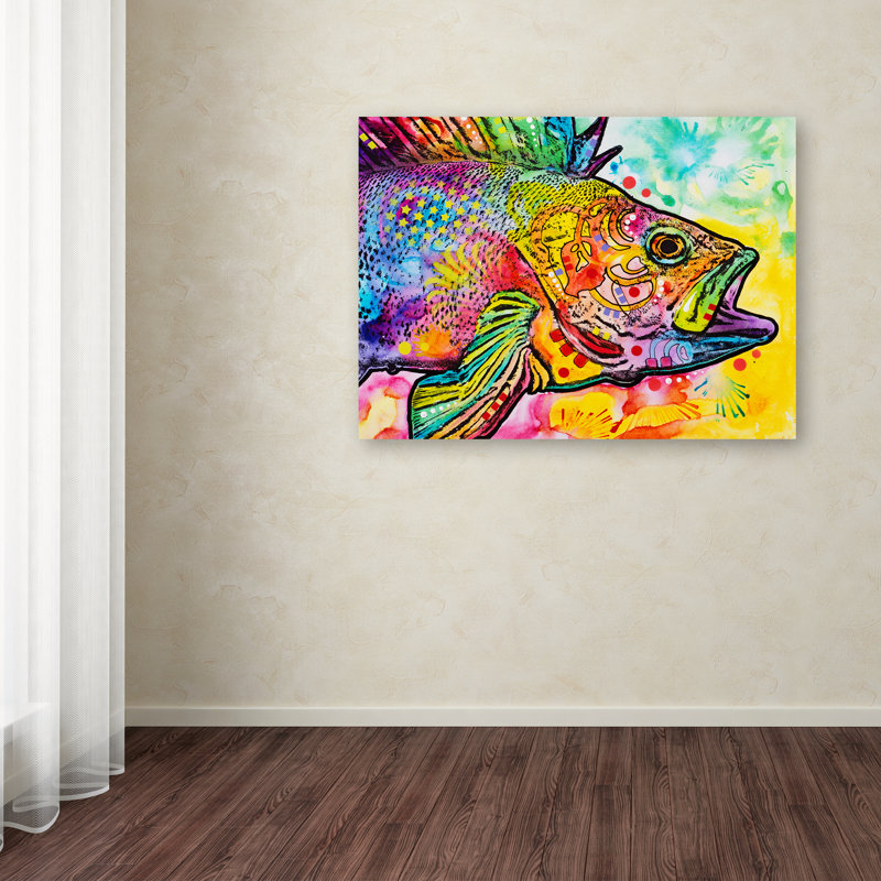 « fish », reproduction d’impression sur toile tendue, H 35 po x l 47 po