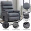 Fauteuil inclinable à levage à deux moteurs Leatherair Infinity jusqu'à 350 lb avec télécommande, massage thermique et mécanisme de mouvement robuste-1184469803