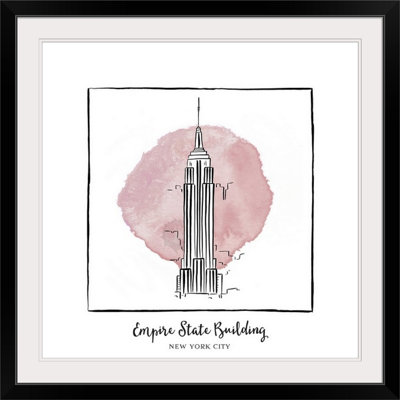 « empire state building-brushstroke édifices », impression