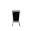 Chaise d'appoint en tissu deux tons gris et perle grise (ensemble de 2)