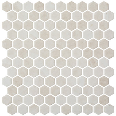 Carreau de mosaïque en verre 1 po x 1 po Eterna