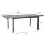 Table d'extérieur en aluminium 83 po