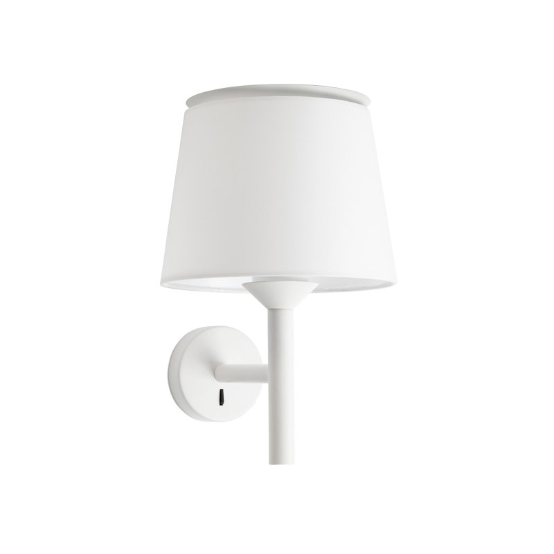 Savoy Wall Lamp, Matt White, White