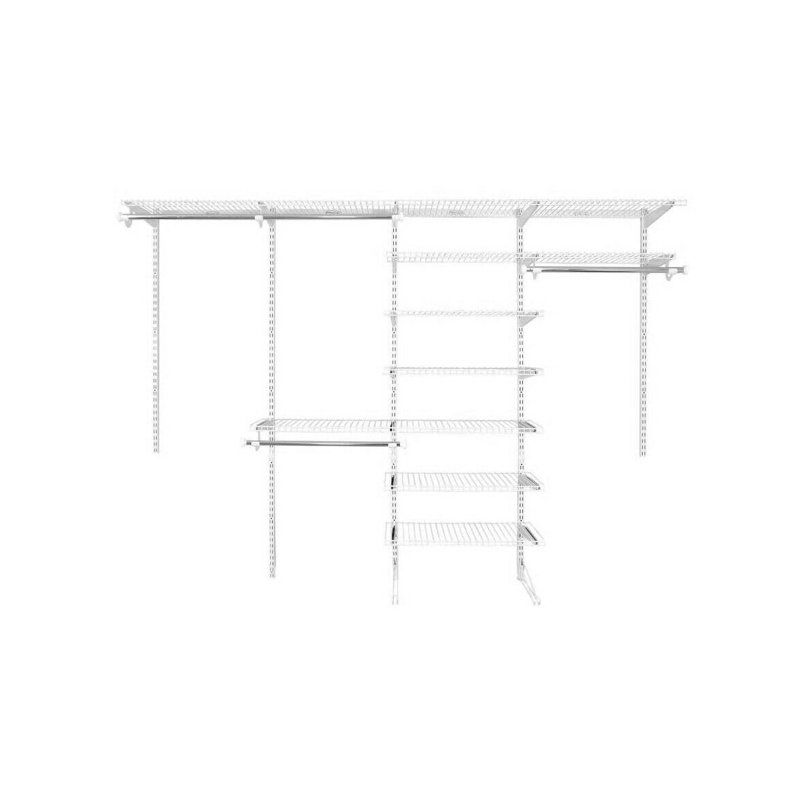 Rubbermaid FastTrack Wire Closet Organizer Configuration Storage Kit
