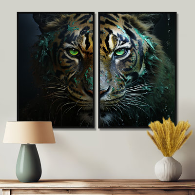 Black White Panther Eyes Of The Night - Animals Panther Wall Decor