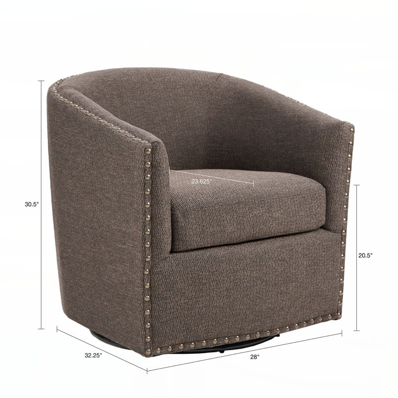 Chaise pivotante Tyler, Chocolat