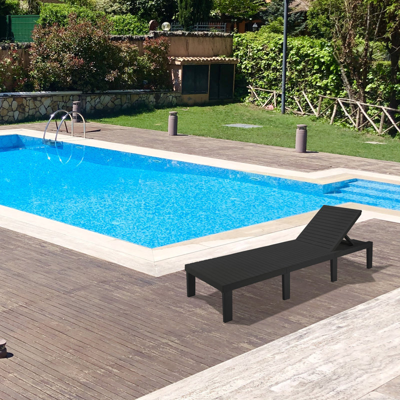 Donatella 78cm Long Reclining Single Chaise, Anthracite