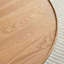 Burlywood Solid Wood Round Coffee Table