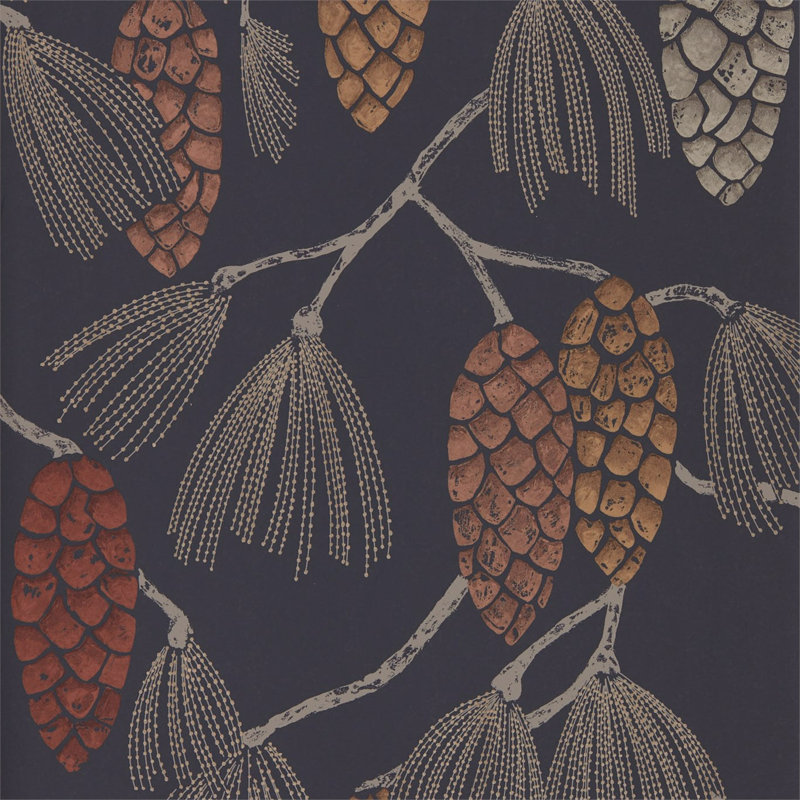 Epitome 10.05m x 52cm Copper/Gold/Sepia Wallpaper Roll, Copper/Gold/Sepia