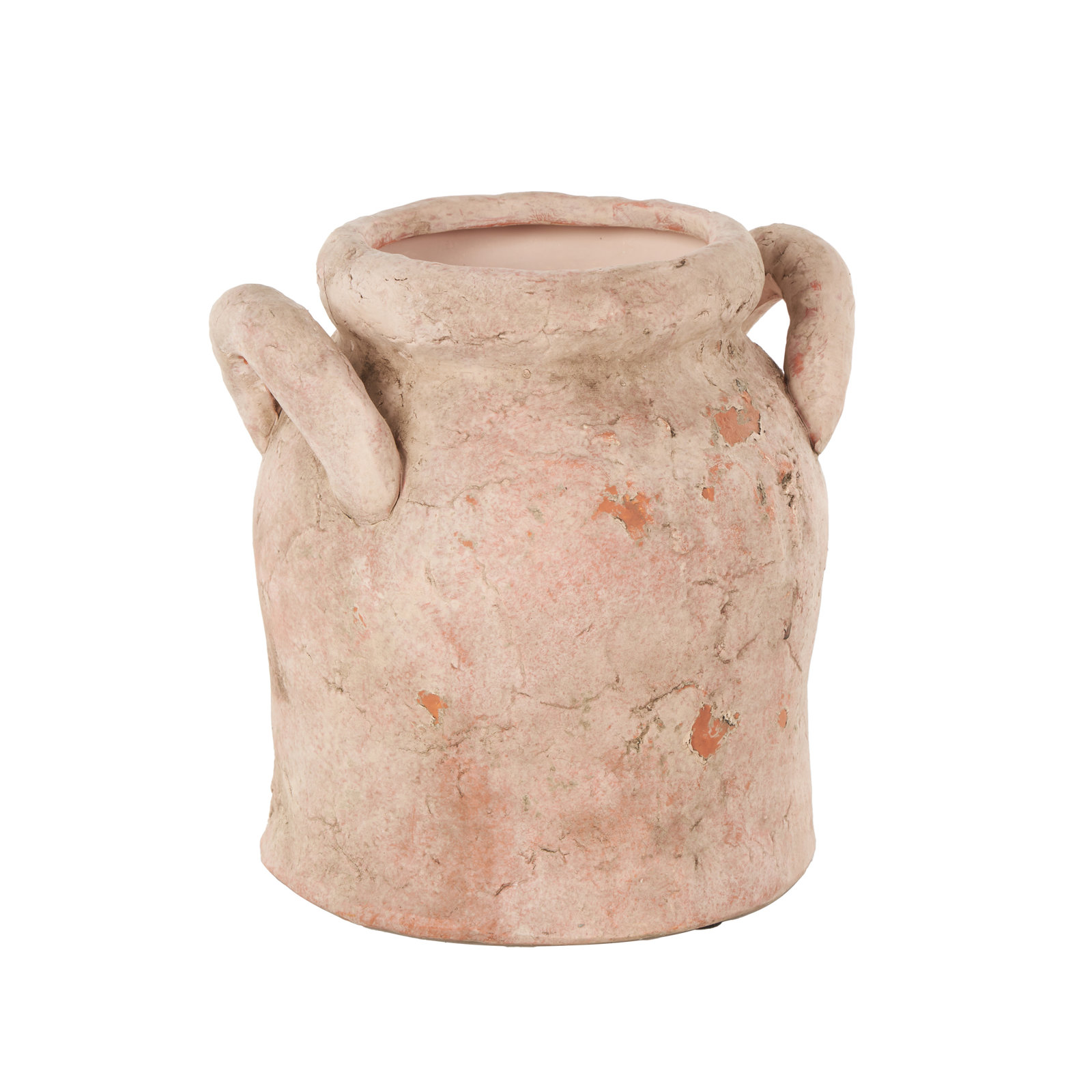 Ceramic Table Vase, 8.3" H x 8.5" W x 7.35" D, Pink