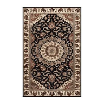 Tapis brun lavable à la machine