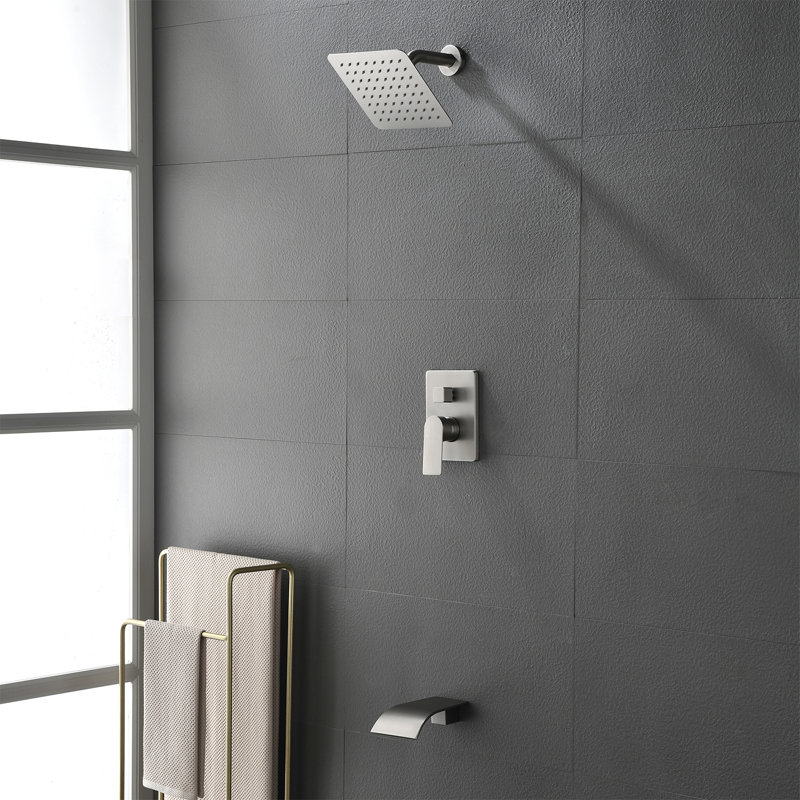 Wall Tub Spout, Brushed Nickel