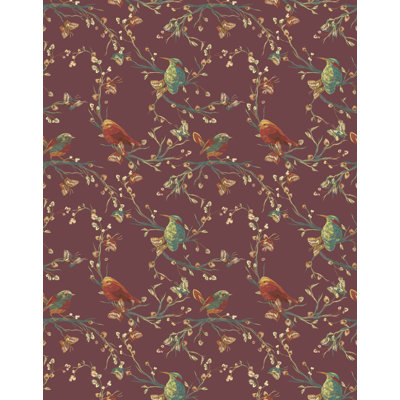 Bird Floral Wallpaper