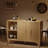 Gouun Mid Century Modern Fluted Buffet Cabinet With Storage, Accent Sideboard And Credenza Storage Cabinet With Doors, Wood Coffee Bar Console For Kitchen, Living Room (Oak, 47.2" 2-Door)-123028039