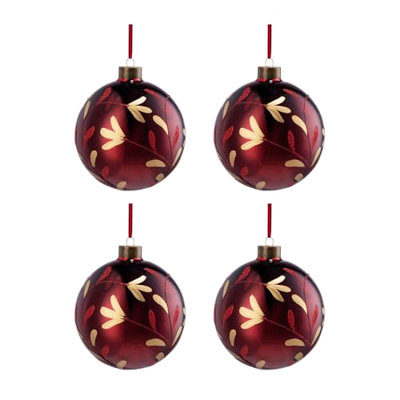 Boules de Noël, boules de Noël suspendues en verre pour décorations de fêtes