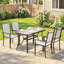 Steel Patio Dining Set Table,