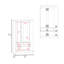 Armoire H 71,1 po, 3 portes, 1 tiroir, wengé noir - Chambre