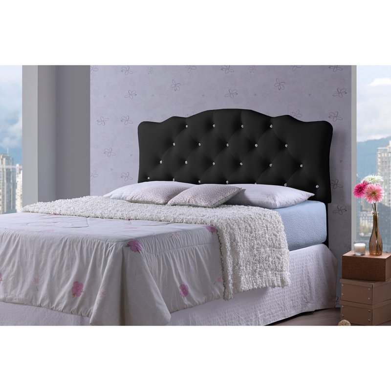 Michelly Upholstered Headboard, Black