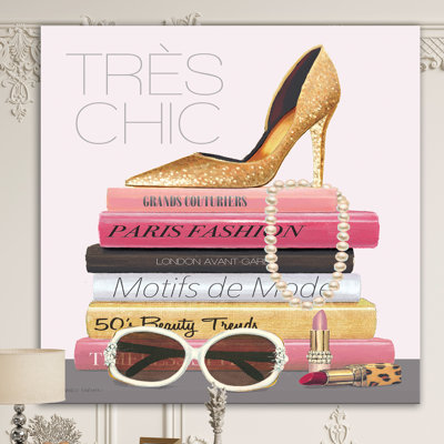 «Paris Style II Gold and BlackTres Chic», reproduction d'art sur toile