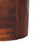 Solid Wood 3 - Drawer Round Accent Chest