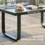Rectangular Metal Outdoor Coffee Table , 90cm cm W 45cm cm D