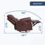 Fauteuil inclinable manuel à massage thermique en cuir véritable avec fauteuil berçant et pivotant pour un confort et une détente ultimes-1280384009