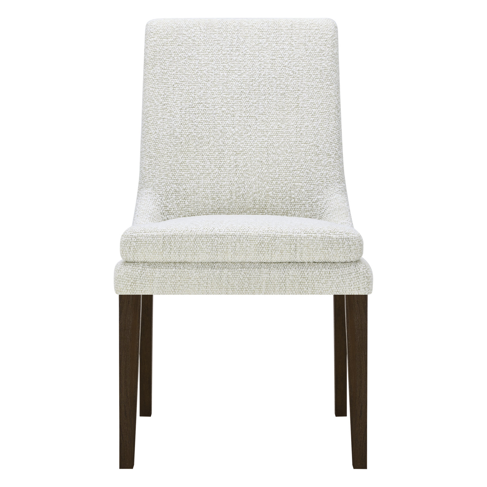 Niara Upholstered Side Chair, Merino Pearl Performance Tweed
