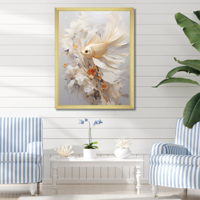 " Golden Fish And Long Tails "