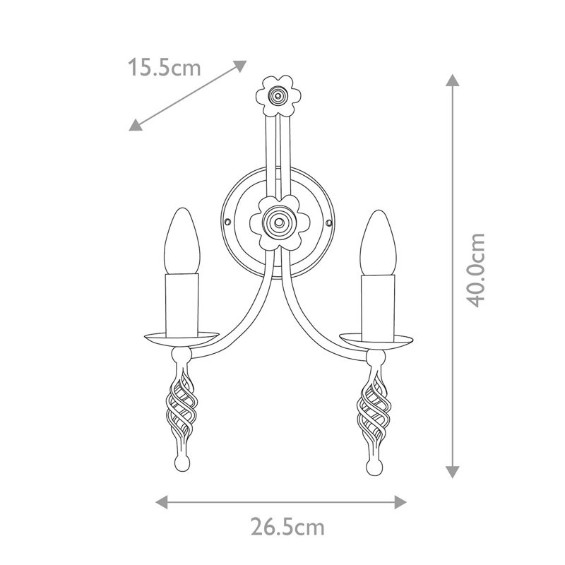 Rundell Candle Wall Light