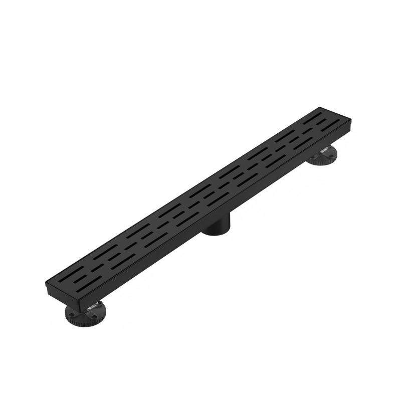 Bonde à grille linéaire 28 po Majesta, Noir mat