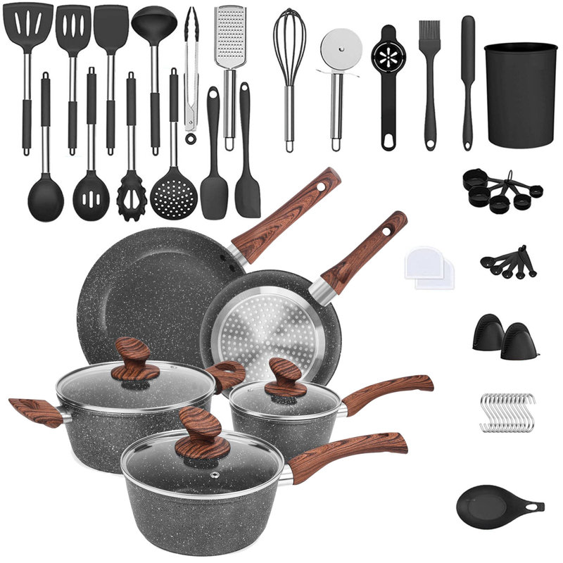 Ensemble de batterie de cuisine 48 pièces