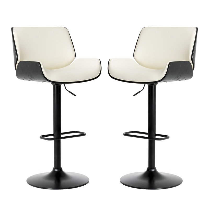 Tabouret de bar Stickel, Blanc