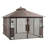 RosaBella 10 ft. x 12 ft. Gazebo with Mosquito Net