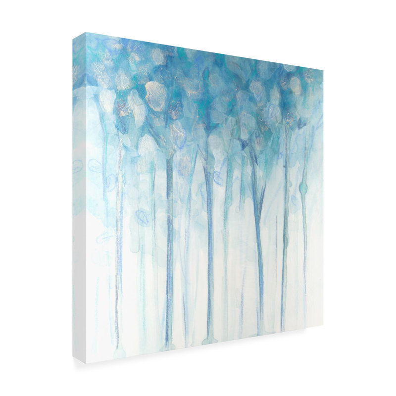 Art mural sur toile «Wrought Studio ™ June Erica Vess Blue Water Forest I», H 14 po x l 14 po