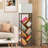 8-Tier Tree Bookshelf With Led Light – Adjustable 3-Mode Lamp For Hardcover Books, Space-Saving Floor Shelf With Foot Pedal Control