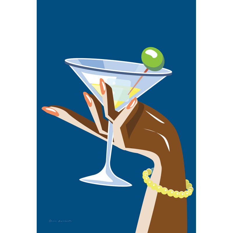 Cocktail Time I Crop, H 12 po x l 8 po, Non, Toile tendue