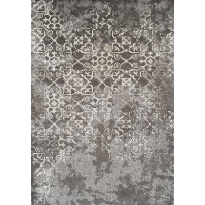 Tapis oriental gris Kanorado