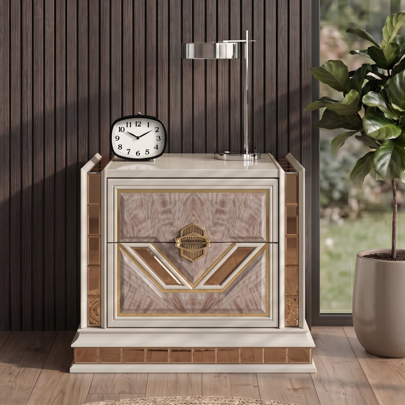 Sharada 2 Drawer Nightstand