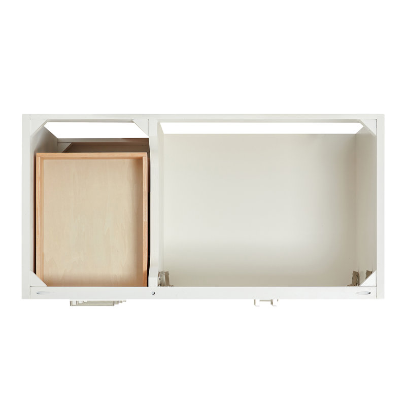 Stafford 42.75'' W Single Bathroom Vanity Base, White