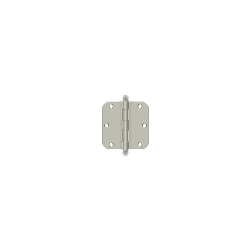 Steel Butt Bearing Hinge, Brushed Nickel