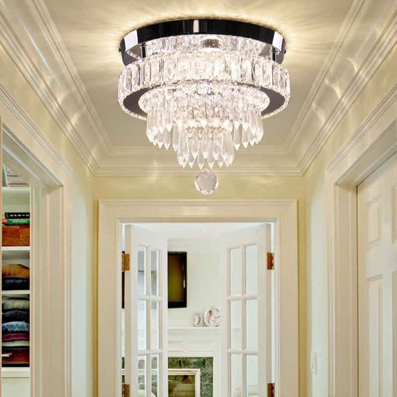 Modern Crystal Ceiling Light