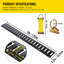 L'ensemble de rail d'attache E-Track, ensemble de rails E 30PCS 5FT comprend 4 rails en acier, 2 fentes simples, 8 anneaux toriques, 8 anneaux d'attache avec anneau en D et 8 embouts, des accessoires de fixation pour le fret, les motos et les vélos