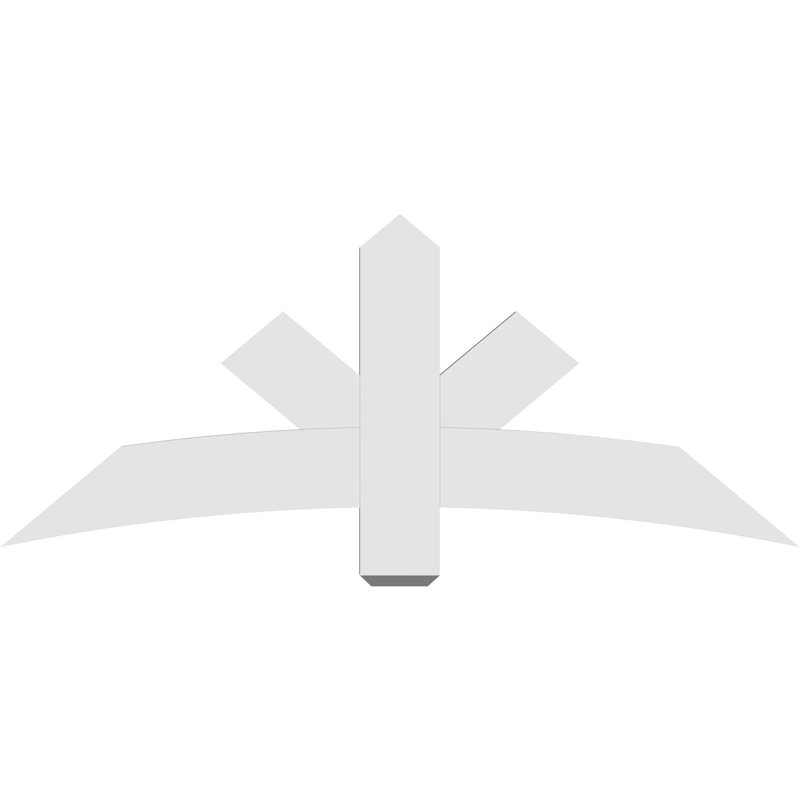 Support de pignon Alberta Alberta, H 25 po x l 60 po (pas: 10/12), P 2 po x F 6 po, PVC