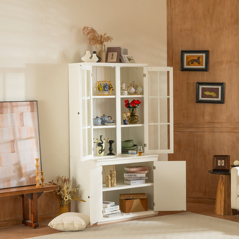 Armoire autoportante 75,25 po H 36,25 po l avec porte vitrée