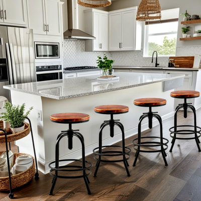 Dennel Swivel Adjustable Height Counter Stool