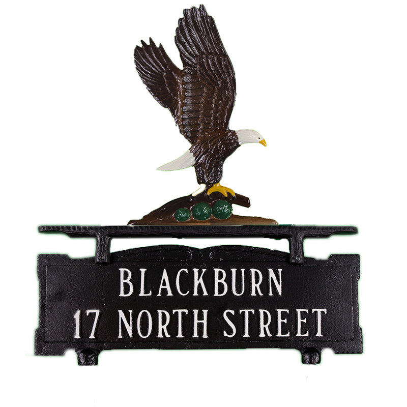 Metal Mailbox Sign, Yes, Natural
