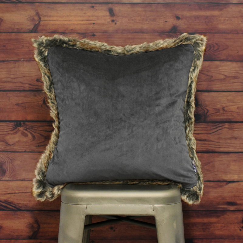 Demi Square Throw Cushion, Smoke
